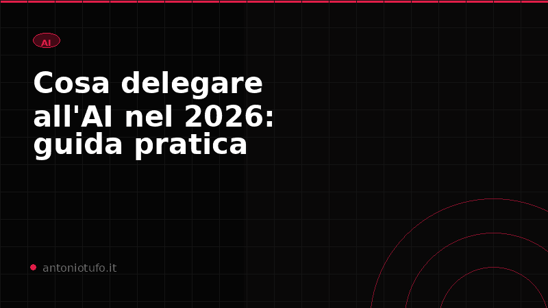 Laptop aperto su un'interfaccia AI con chat in corso su sfondo scuro, rappresentazione della delega di compiti lavorativi a modelli di linguaggio